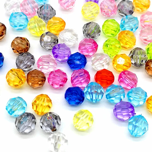 Acrylic Beads Loose Spacer Beads for Handmade DIY Necklace Bracelet Jewelry Making Wholesale