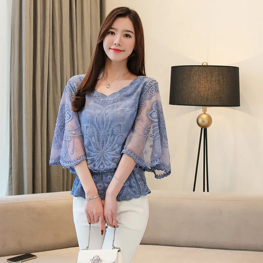 Women Fashionable Pullover Top Blouse